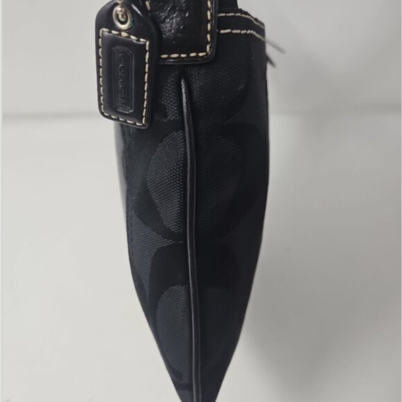 Coach Signature Hampton Python Black Patchwork Crossbody Swingpack Purse Bag - Picture 7 of 7